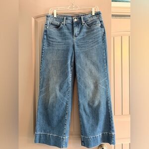 NYDJ Teresa wide leg high rise ankle. Size 4 but fits a bit big.